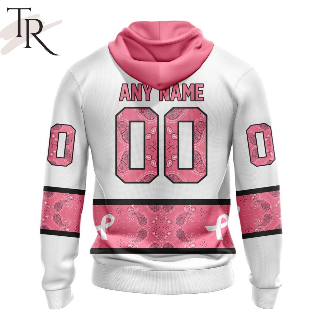 New 2025 NEW] Personalized NHL Nashville Predators In Classic Style With Paisley! IN OCTOBER WE WEAR PINK BREAST CANCER Custom Hoodie - Image 3